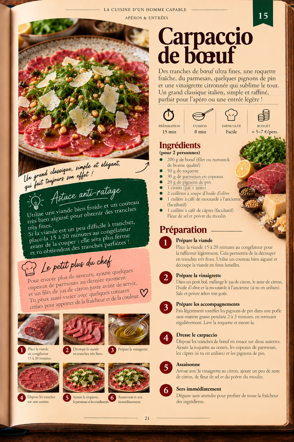Carpaccio de bœuf